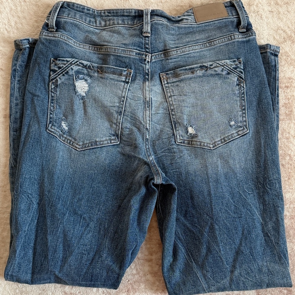 Buckle Women's Distressed Blue Denim Jeans